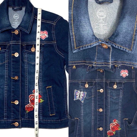Wonder Nation Girls Denim Jacket - Picture 3 of 5